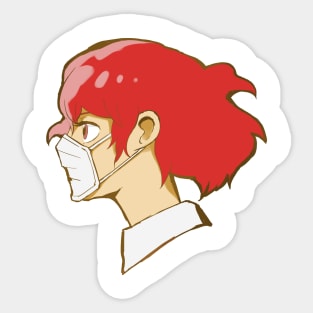 Masked Woman Sticker